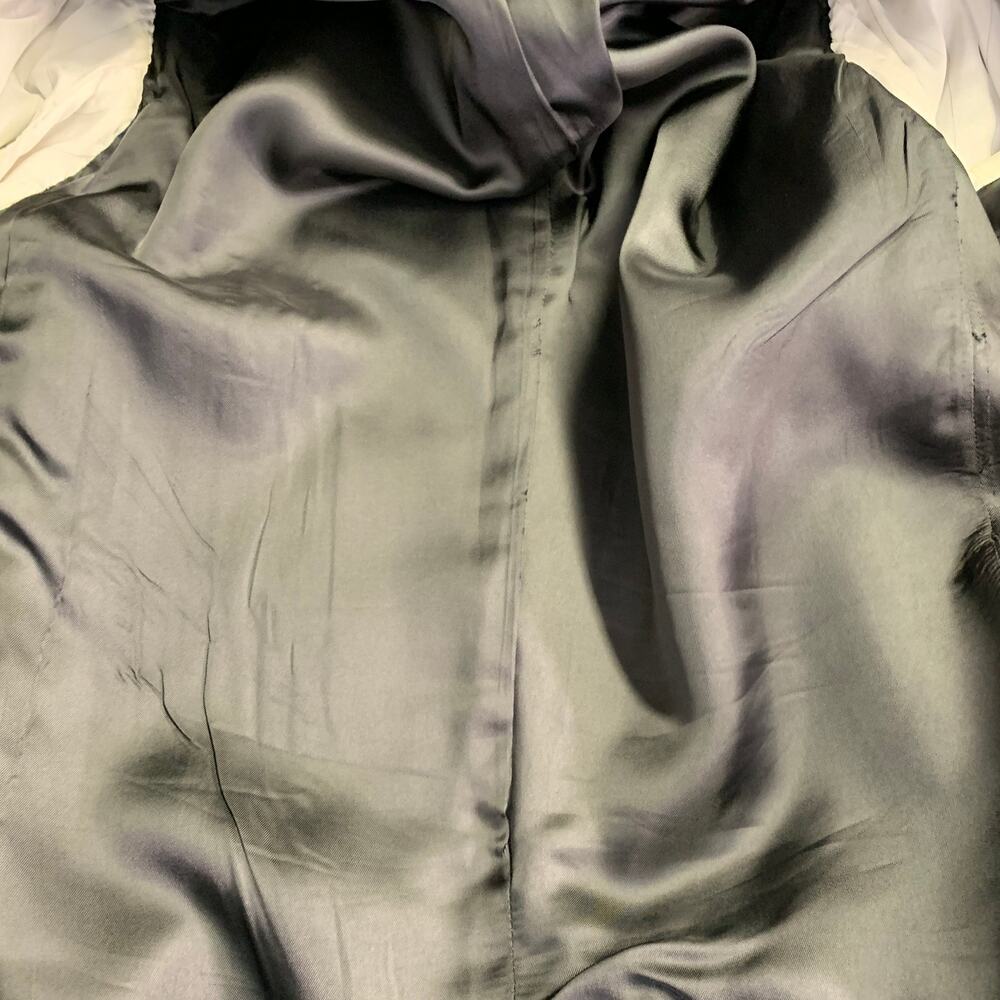 PRADA Size 38 Regular Black Velvet Cotton Blend Notch Lapel Suit - Picture 8 of 13